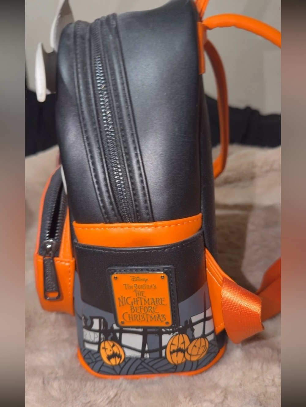 LOUNGEFLY Nightmare Before Christmas Zero Pumpkin Backpack - Picture 4 of 5